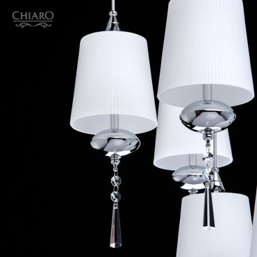 Люстра с пультом ДУ CHIARO 392010409 Фьюжен 9x20W G4 12V